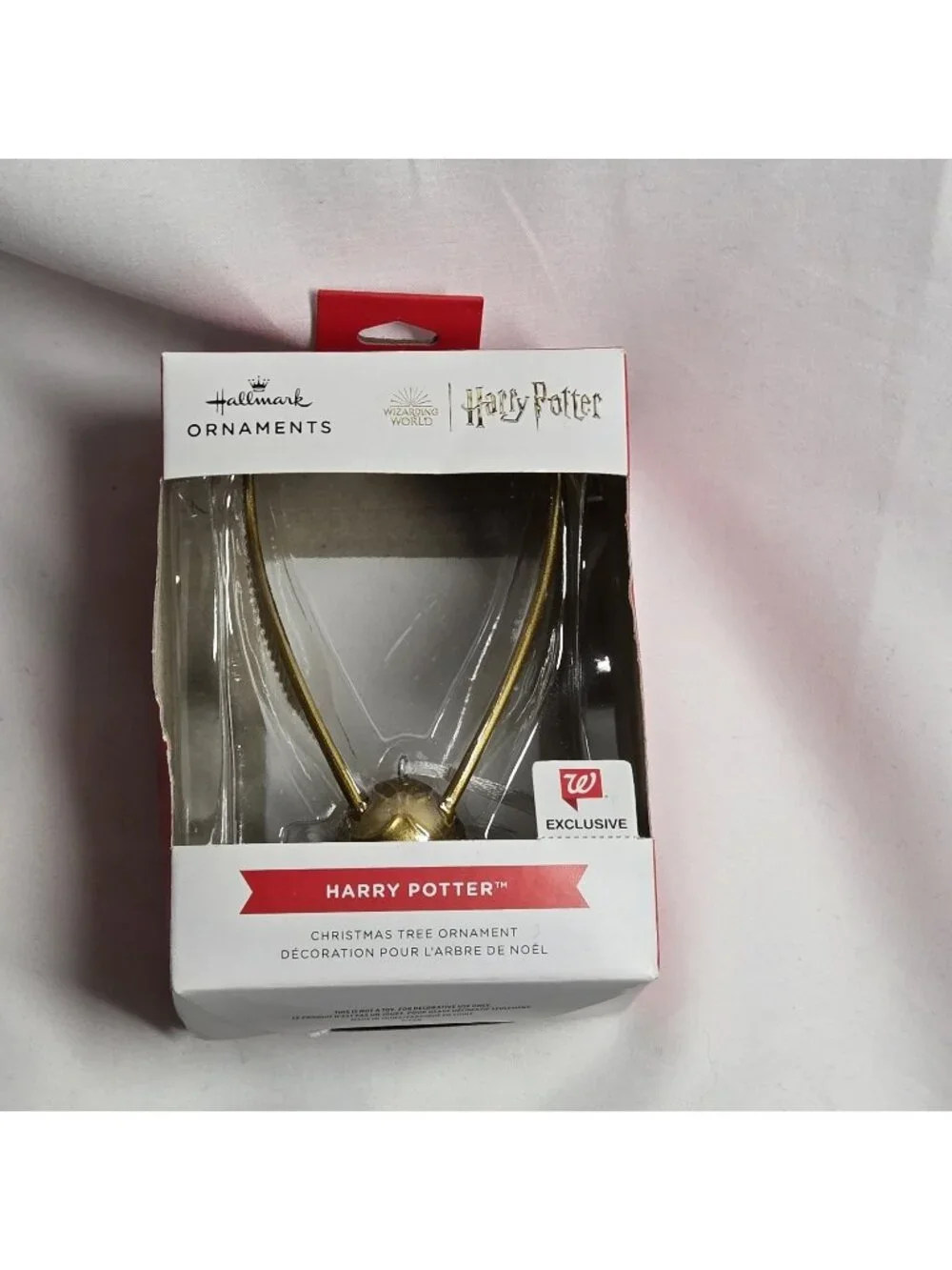 HARRY POTTER-HALLMARK ORNAMENT -GOLDEN SNITCH - 2022 WALGREENS EXCLUSIVE - NIB